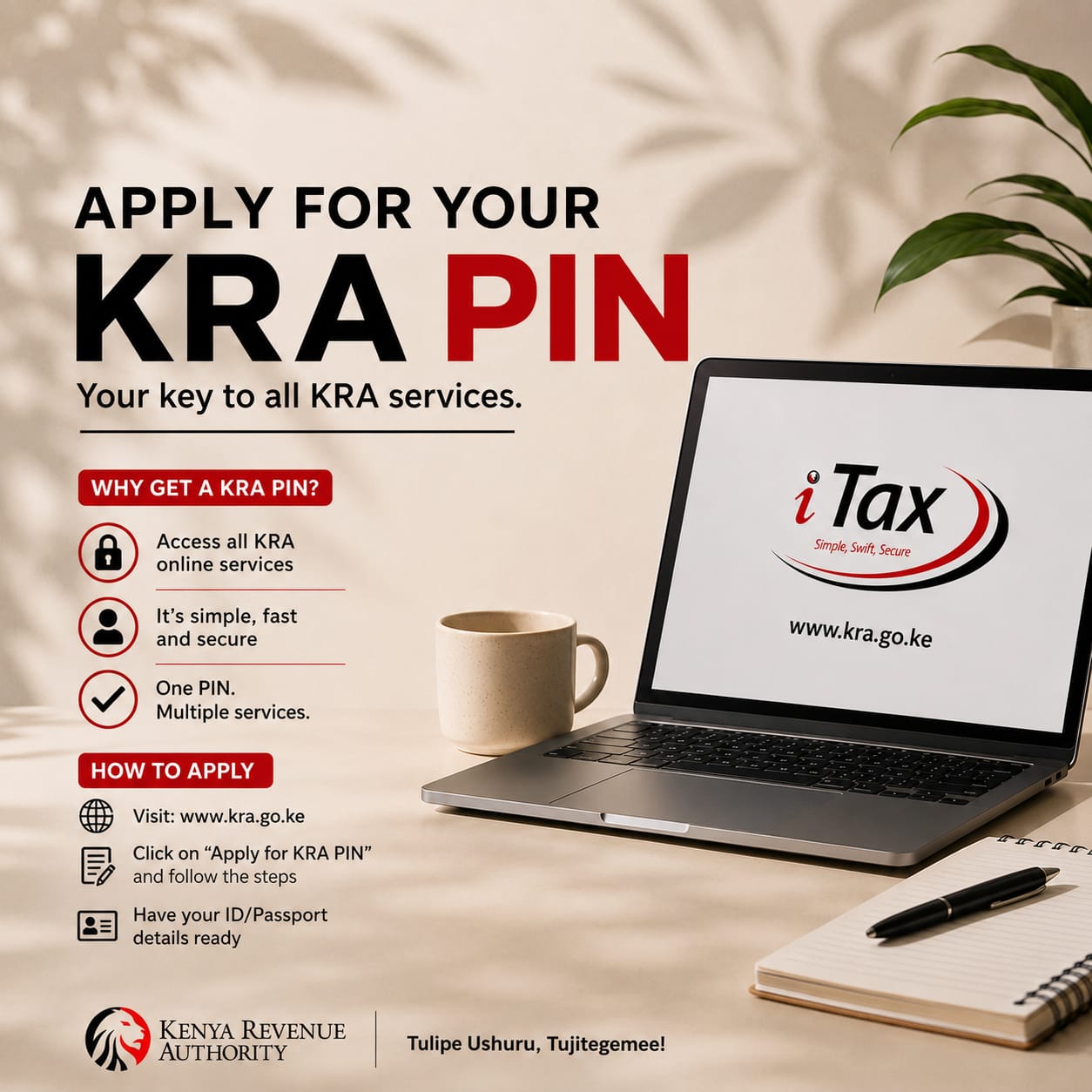 KRA PIN registration (Non-Individual)